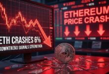 انخفاض سعر إيثريوم قد لا ينتهي—مستويات دون 1,700 دولار تلوح في الأفق