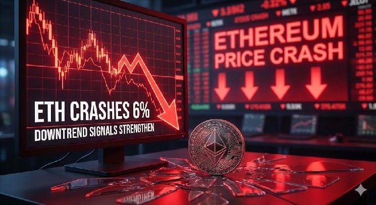 انخفاض سعر إيثريوم قد لا ينتهي—مستويات دون 1,700 دولار تلوح في الأفق