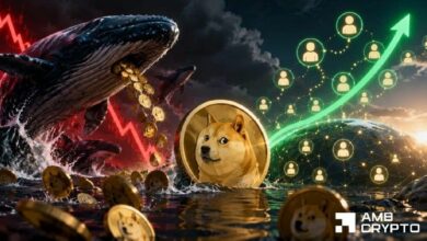 **دوجكوين يرتد من 0.09 دولار – هل الحيتان تتسبب في انهيار أعمق؟**