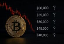 **بأي سعر يتوقف انخفاض البيتكوين؟ أحدث التوقعات صدرت**