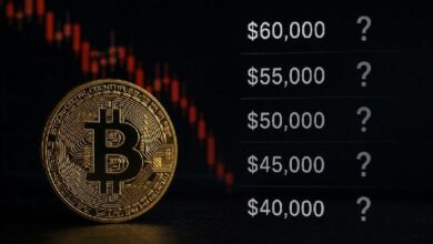 **بأي سعر يتوقف انخفاض البيتكوين؟ أحدث التوقعات صدرت**