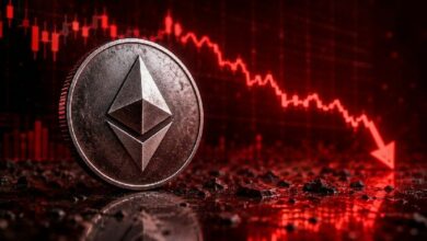 إيثيريوم تواجه خطر تصفية كبير مع بروز 1500 دولار كهدف هبوطي رئيسي
