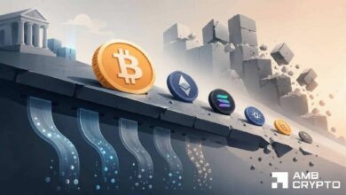 لماذا ينخفض سوق العملات الرقمية اليوم؟ خروج صناديق المؤشرات وتصفية 1.3 مليار دولار والمزيد