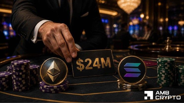 حوت عملاق يراهن بـ24 مليون دولار على سولانا وإيثريوم: هل الألتكوين على وشك الانطلاق؟