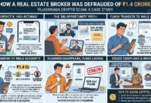 فيدهياوادا احتيال العملات الرقمية: كيف خُدع وسيط عقارات بـ 1.4 كرور روبية