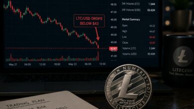 بعد انخفاض لايتكوين تحت 43 دولارًا.. ما التالي؟ تحقق من التوقعات