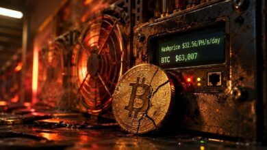 إشارة قاع تعدين البيتكوين تتوقف الآن على من ينجو من ضعف أرباح التعدين