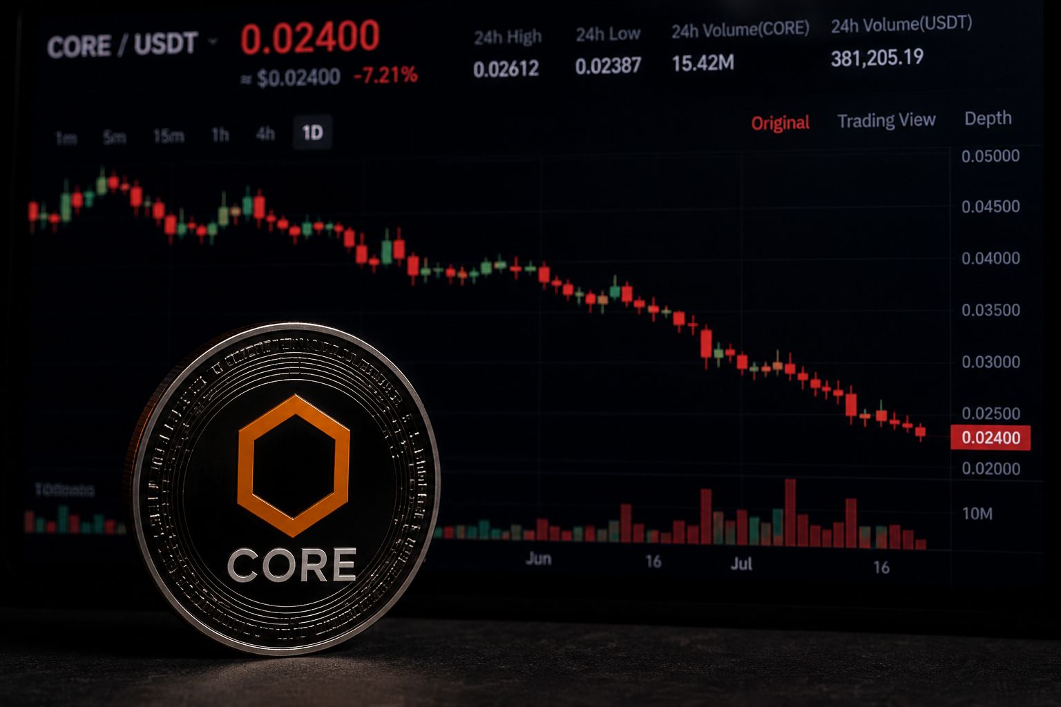 لماذا ينخفض سعر CORE؟