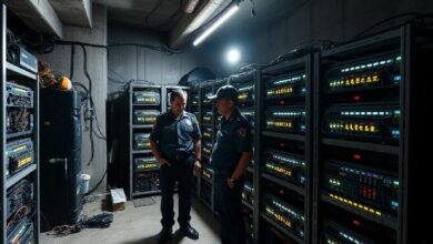 الشرطة الماليزية تداهم مواقع تعدين بيتكوين غير القانونية وتعتقل رجلين في ترونوه