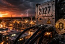 **عُمال تعدين البيتكوين أمام مهلة حتى 2027 لإثبات جدارتهم بالطاقة على شبكة أمريكا المثقلة**
