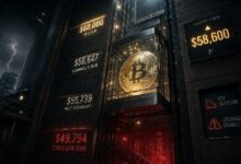 تراجع البيتكوين إلى 57 ألف دولار يضع توقعي بانخفاض الدورة عند 49 ألف دولار على المحك ما لم يستعد الثيران مستوى 60 ألف دولار