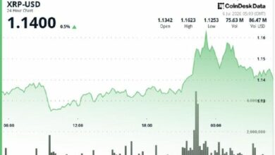ارتفاع XRP بنسبة 3% مع تحول اختراق 1.14 دولار إلى اختبار دعم