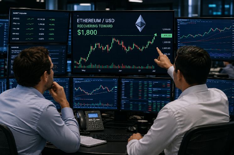 إيثريوم تقترب من 1,800 دولار مع اختبار الثيران لمقاومة رئيسية
