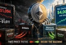 عنوان إيثريوم ينقسم إلى ثلاثة مراكز قوى، وشركات خزينة ETH تدفع ثمن اثنين