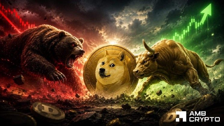 "دوجكوين: كيف يمكن للمتداولين التفاعل مع تحرك DOGE نحو 0.08 دولار"