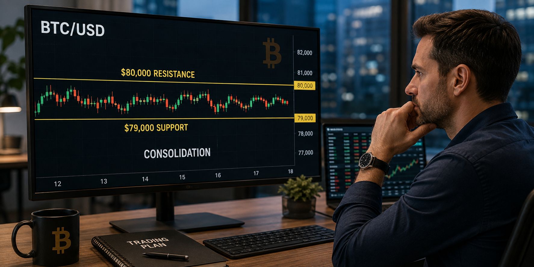 بيتكوين يصطدم بمقاومة مع تعرض 2.9 مليار دولار من المراكز الطويلة للخطر دون 68,000 دولار
