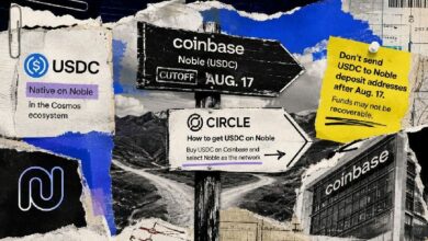 بعد انقضاء الموعد النهائي، Circle ما تزال تنصح المستخدمين بشراء Noble USDC عبر Coinbase