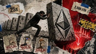 ماتشي بيغ براذر يبيع 3 قرود مملة لخفض مركزه الطويل على إيثريوم بنسبة 52%، لكن التصفية أصبحت على بُعد 22 دولارًا فقط