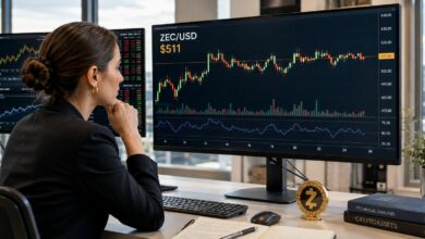 لماذا تتحرك ملايين من ZEC بينما يظل سعر Zcash ثابتًا قرب 500 دولار؟