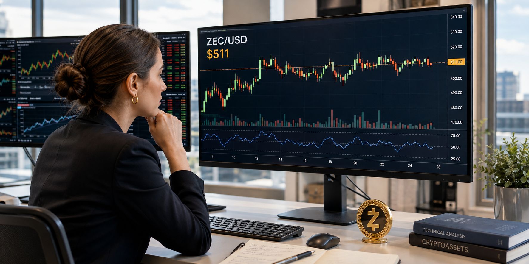 لماذا تتحرك ملايين من ZEC بينما يظل سعر Zcash ثابتًا قرب 500 دولار؟