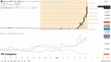 توقع سعر Heima: ثيران HEI يستهدفون 0.60 دولار بعد ارتفاع أسبوعي بنسبة 428%