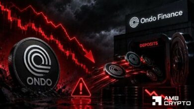 ONDO يفقد دعمًا رئيسيًا مع بيع الفريق 20 مليون رمز: هل يتمكن المضاربون على الصعود من الصمود؟