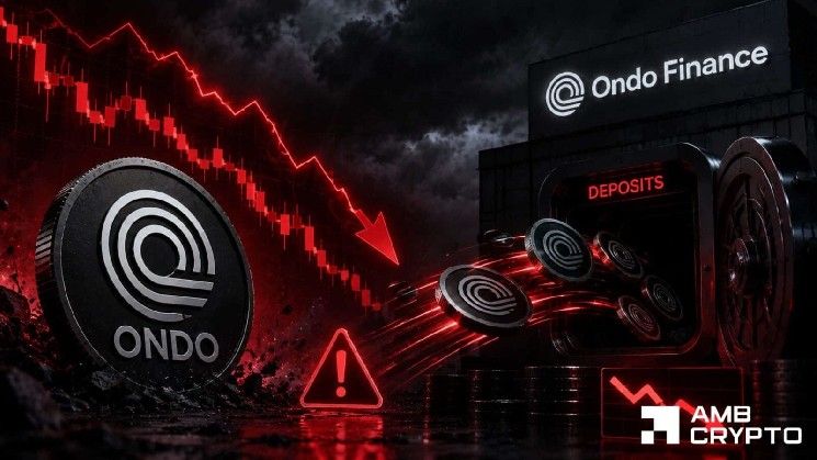 ONDO يفقد دعمًا رئيسيًا مع بيع الفريق 20 مليون رمز: هل يتمكن المضاربون على الصعود من الصمود؟