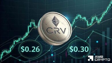 كيرف DAO يستهدف 0.30 دولار – هل يستطيع ارتفاع الفائدة المفتوحة بنسبة 15% أن يغذي صعود عملة CRV؟