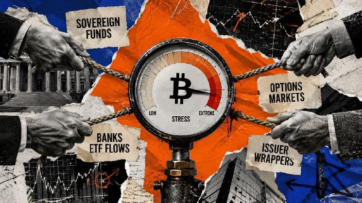اختبار إجهاد بيتكوين بـ16.3 مليار دولار في وول ستريت ينقسم إلى أربعة أنماط موضعية