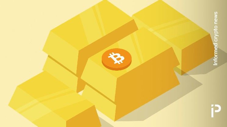الذهب يتفوق على البيتكوين بنسبة 70% خلال العام الماضي