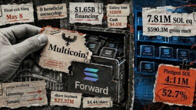 Multicoin تخرج من شركة خزينة سولانا البالغة 1.65 مليار دولار التي ساعدت في إطلاقها قبل ثمانية أشهر