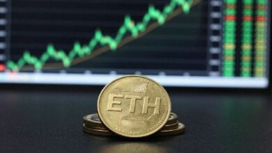 ارتفاع سعر إيثريوم 9.5% ويتوقف عند 1% فقط من المستوى الحاسم