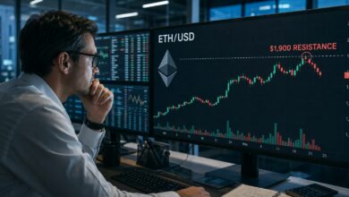 إيثيريوم تكافح قرب 1900 دولار وسط رهانات BitMine على تفوقها على بيتكوين