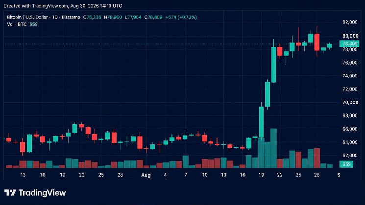 أسعار البيتكوين ترتفع والثيران تعاود الهجوم لاختراق 81 ألف دولار