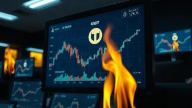 تيثر تحرق 2 مليار دولار أمريكي، بخفض المعروض من العملات المستقرة
