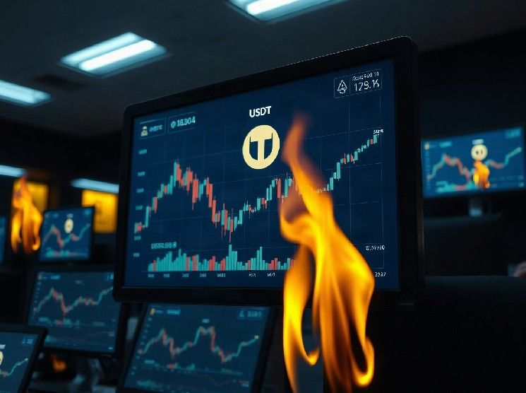 تيثر تحرق 2 مليار دولار أمريكي، بخفض المعروض من العملات المستقرة