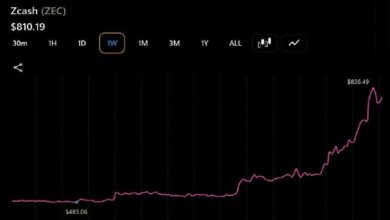 Zcash وبيتكوين كاش وكاردانو تشهد ارتفاعات قوية مع تصدر ZEC بارتفاع 47%