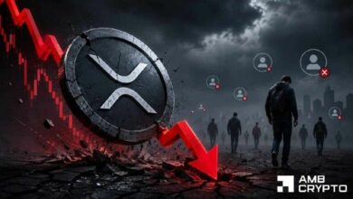 XRP يهبط إلى أدنى مستويات 2024 مع تقلص قاعدة المستخدمين: هل يواصل السعر الانهيار؟