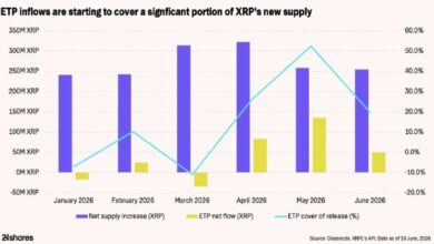 XRP تواجه تخفيفًا سنويًا بنسبة 5.5% في العرض مع تراجع إيرادات XRPL بنسبة 81.6%