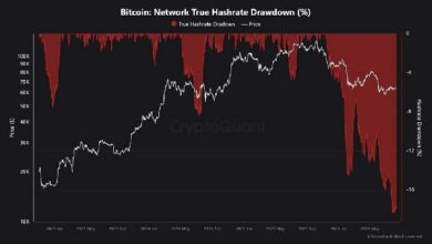 بيتكوين: معدل التجزئة يتراجع 17% عن قمته القياسية مع توجه المعدنين نحو الذكاء الاصطناعي