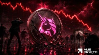يونيسwap يهبط 10% تحت مستوى الدعم الرئيسي: هل يقود الضغط البيعي لمزيد من الخسائر؟