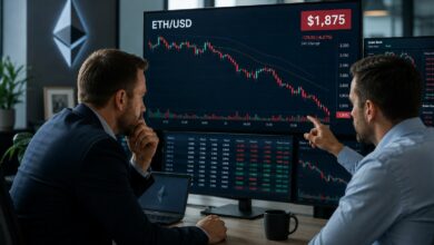 لماذا انخفض سعر إيثريوم دون 1900 دولار بعد خسارة شارب لينك البالغة 394 مليون دولار