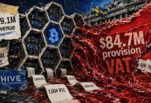 أحكام ضريبية سويدية بقيمة 84.7 مليون دولار تطغى على إيرادات HIVE رغم تسجيل إنتاج بيتكوين لمستوى قياسي