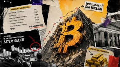 تباطؤ الطلب على صناديق ETF وتخلي الخزائن المؤسسية عن البيتكوين يكسران حسابات وول ستريت لهدف 16 تريليون دولار