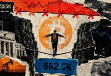 لماذا قد يؤدي انخفاض عطلة نهاية الأسبوع دون 62,500 دولار إلى موجة بيع للبيتكوين نحو 58,500 دولار
