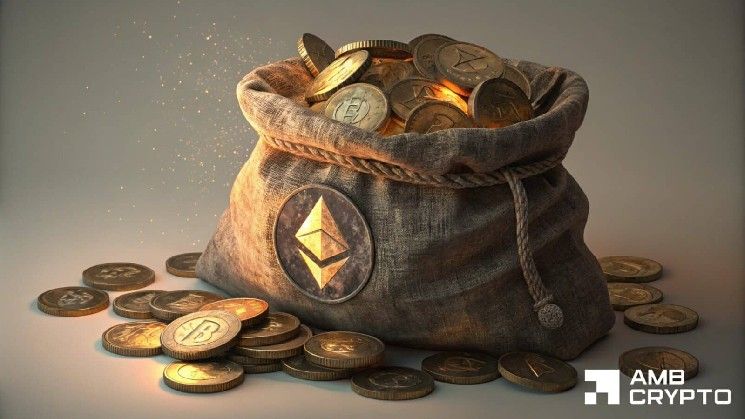 ارتفاع حصة إيثيريوم بمقدار 1.4 مليون ETH – ما مصير السيولة الآن؟
