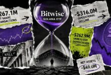 استثمر المستثمرون 267 مليون دولار في صندوق Bitwise للاستثمار في سولانا، لكن خسائر السوق محت كل الأرباح