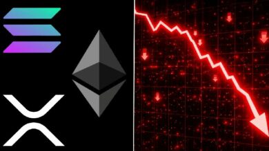 توقعات أسعار ETH وSOL وXRP تُظهر مخاطر هبوط كبيرة
