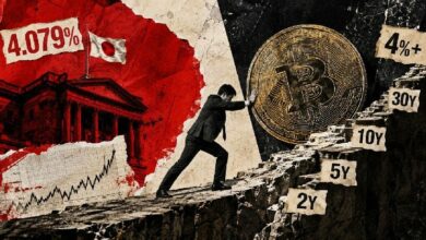 ارتفاع عائد السندات اليابانية إلى 4% يهدد استراتيجية الاقتراض منخفض التكلفة خلف مشتريات الشركات من البيتكوين