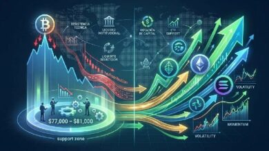 بيتفينكس تشير إلى نطاق 77–81 ألف دولار والعملات البديلة تخطف زخم السوق